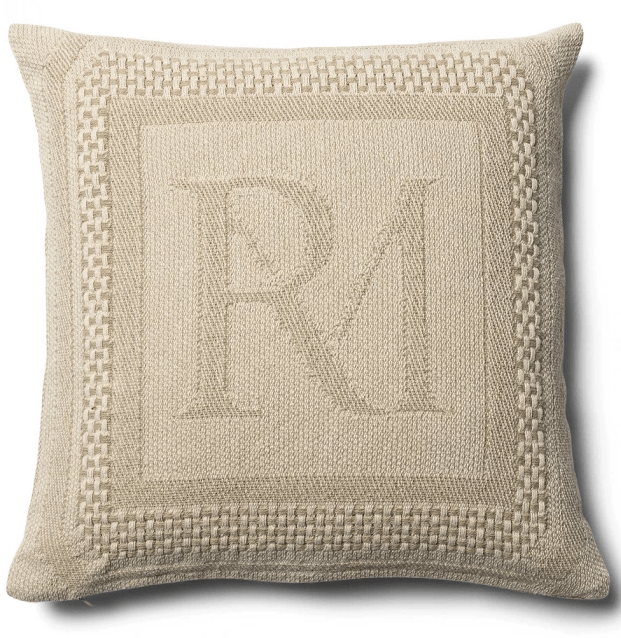 RM Monogram Jacquard Pillow Cover 50x50 - 1