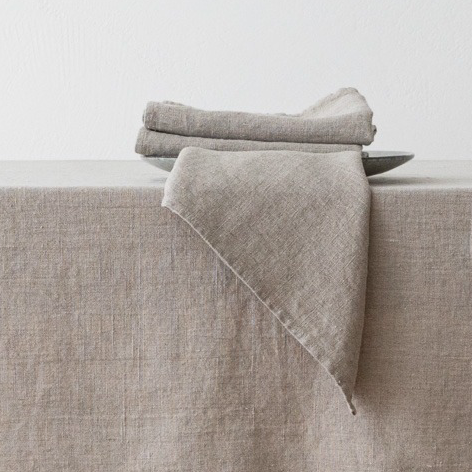 Stoffserviette stone wasehd natural