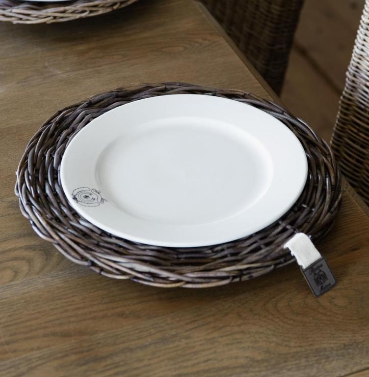 Rustic Rattan Plate 30cm