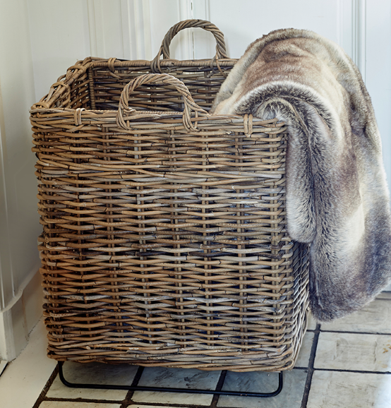 Rustic Rattan Loft Basket