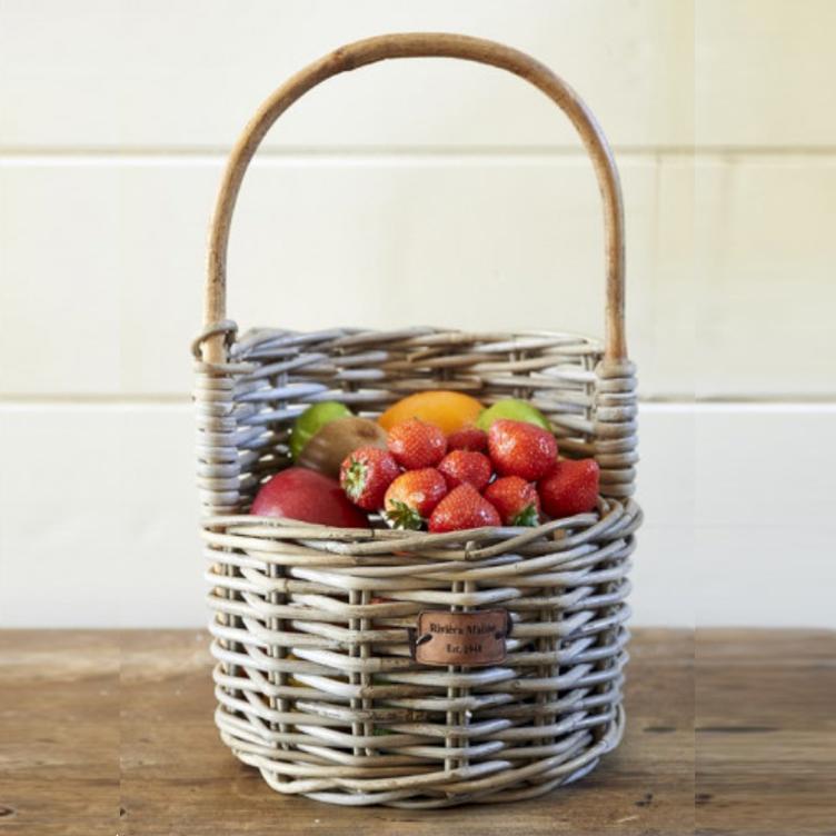 Rustic Rattan Strawberry Basket