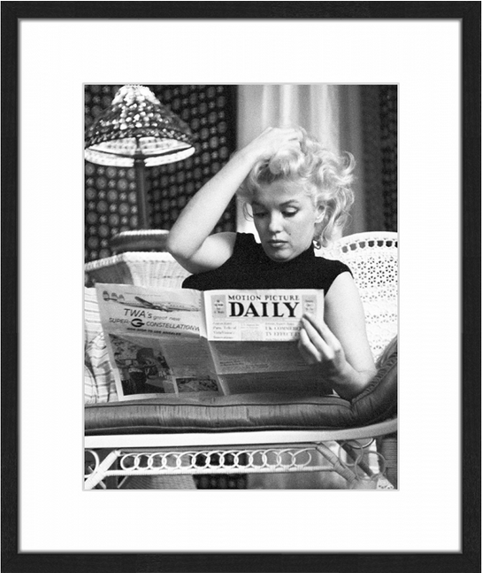 Marilyn Monroe Newspaper 50x60