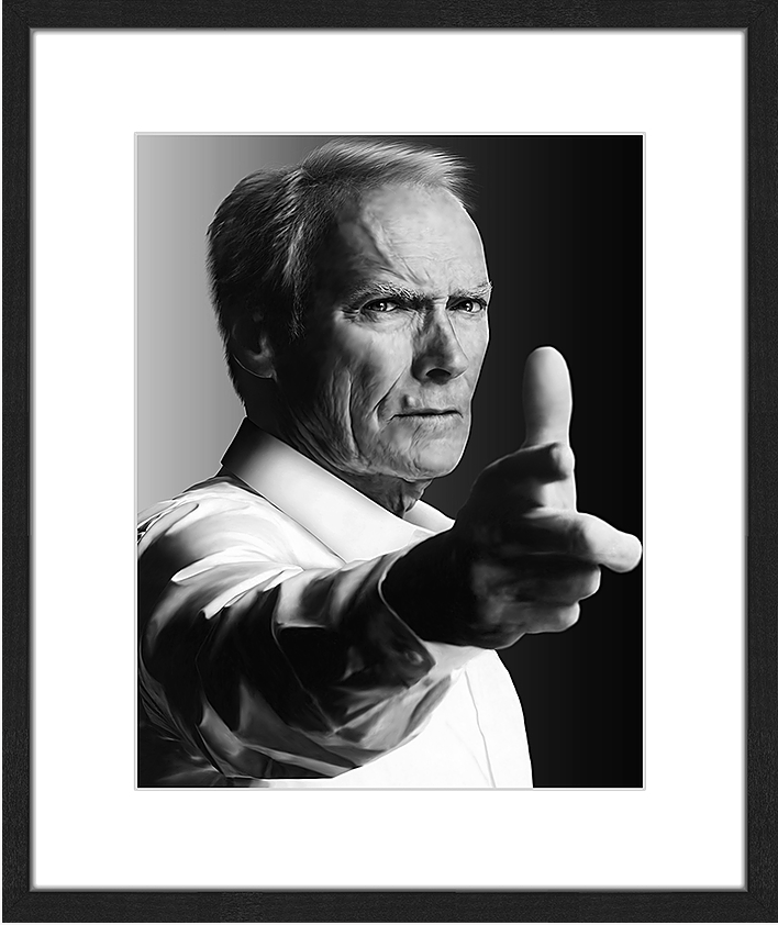 Bild Clint Eastwood 60x50