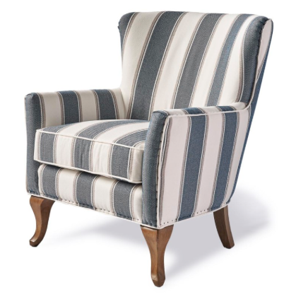 Cavendish Armchair, Blue Stripe