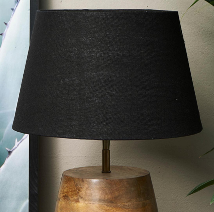 Loveable Linen L.shade black 28x38