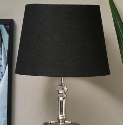 Loveable Linen L.shade black 35x45