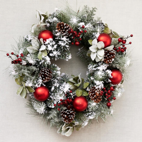 Classic NY Christmas Wreath 75 cm
