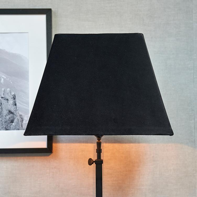 Velvet Square L.Shade black 29x40