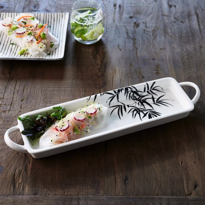 Tropical Palm Leaf Serving Plate