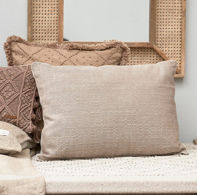 Sandy Beach PC flax 65x45