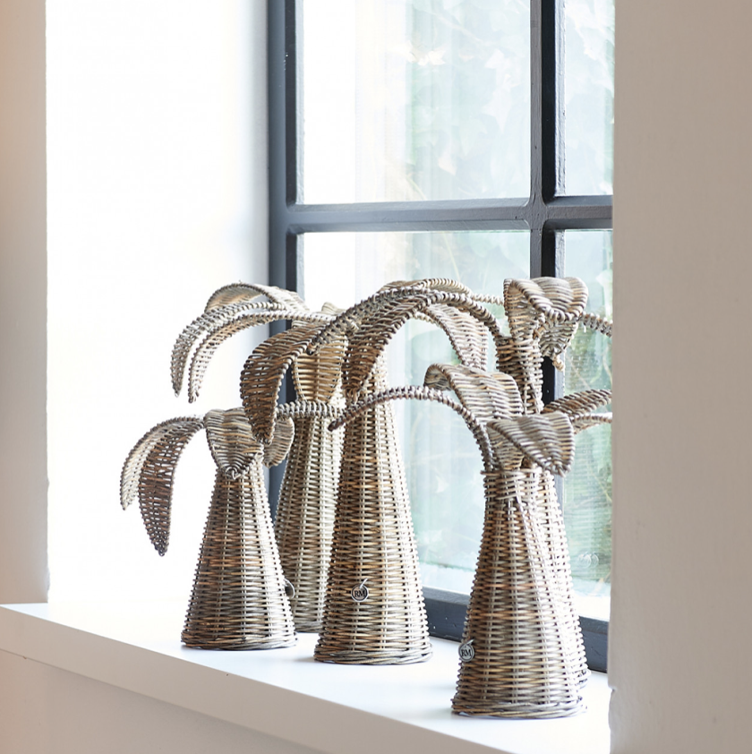 Rustic Rattan Palm Tree M