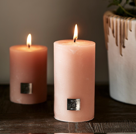 Rustic Candle pretty peach 7 x 13