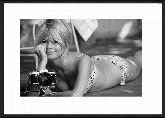 Brigitte Bardot behind Camera 100x140