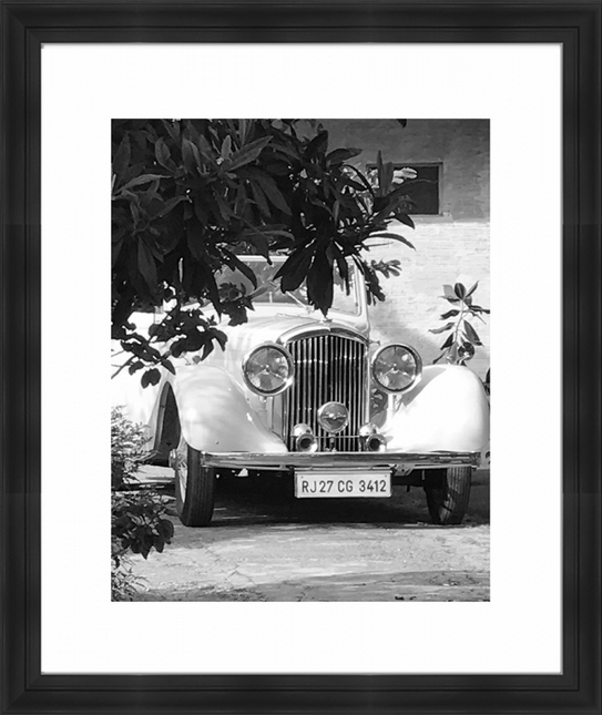 White Oldtimer 50x60