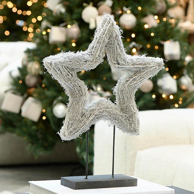 Lovely Christmas Star On Stand