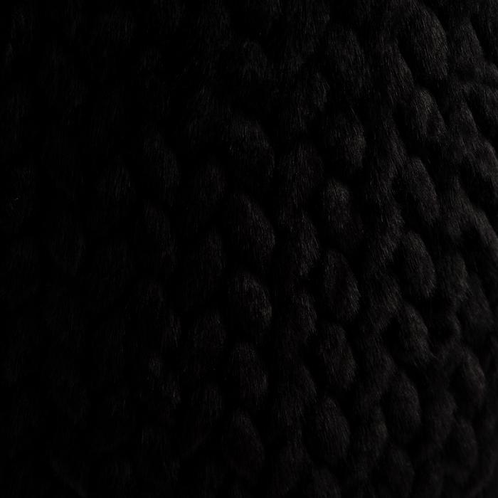 Silver Creek Footstool Fur Black - 2