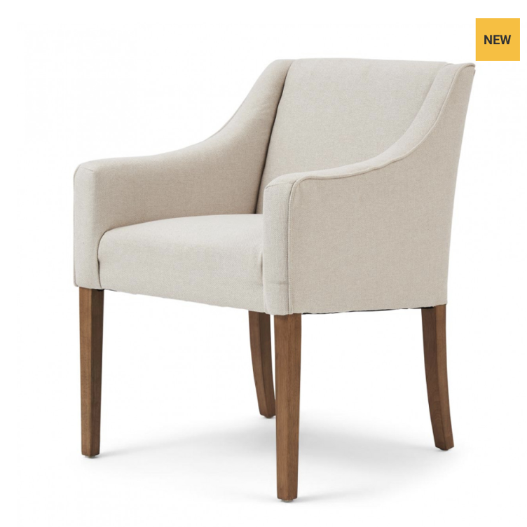 Savile Row Dining Armchair Flanders Flax