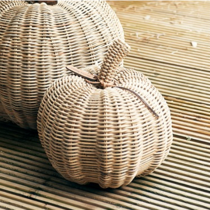 Rustic Rattan Pumpkin S