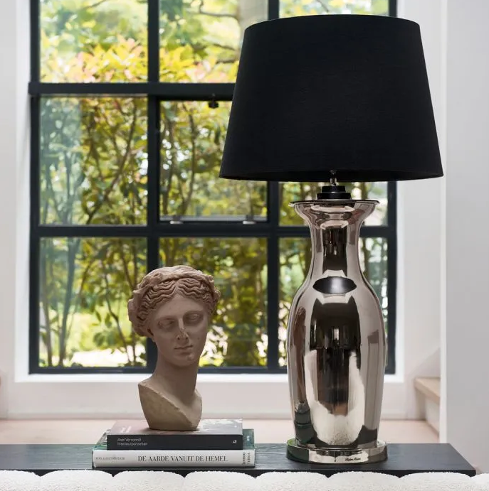 Classic Natural Linen L.shade black