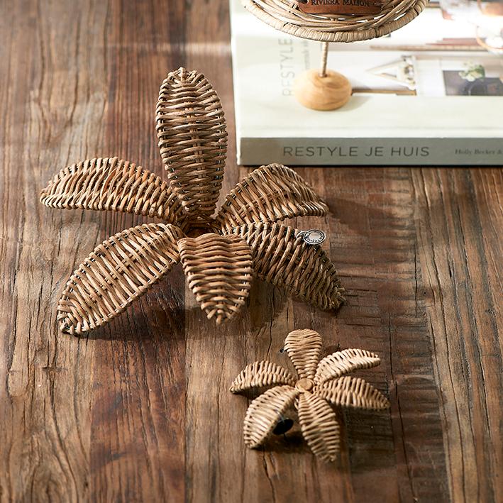Rustic Rattan Decoration Flower M
