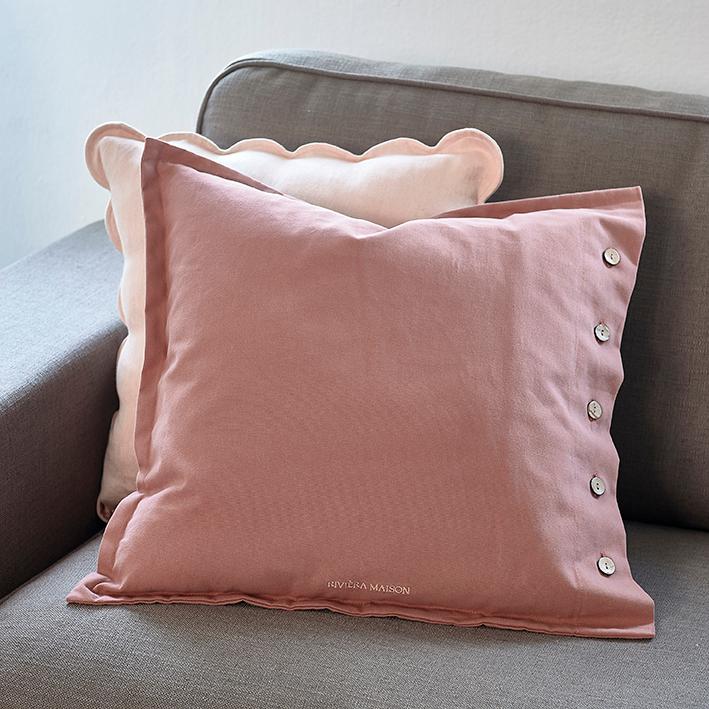 Fleurs Button Pillow Cover