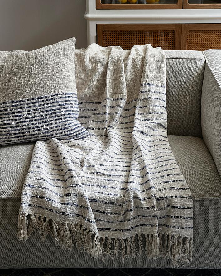 Club Stripe Throw 170x130 sand