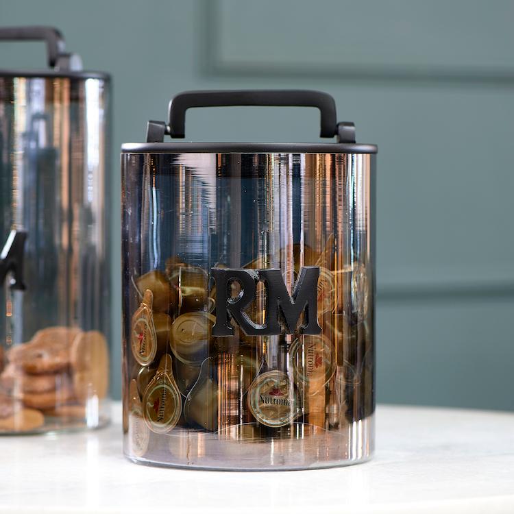 RM Smoked Glass Storage Jar M