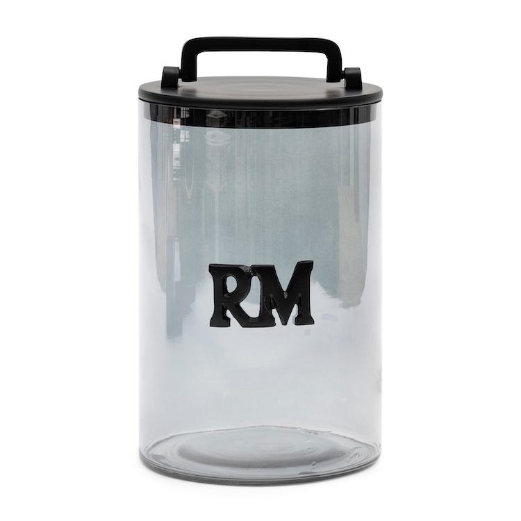 RM Smoked Glass Storage Jar L - 0