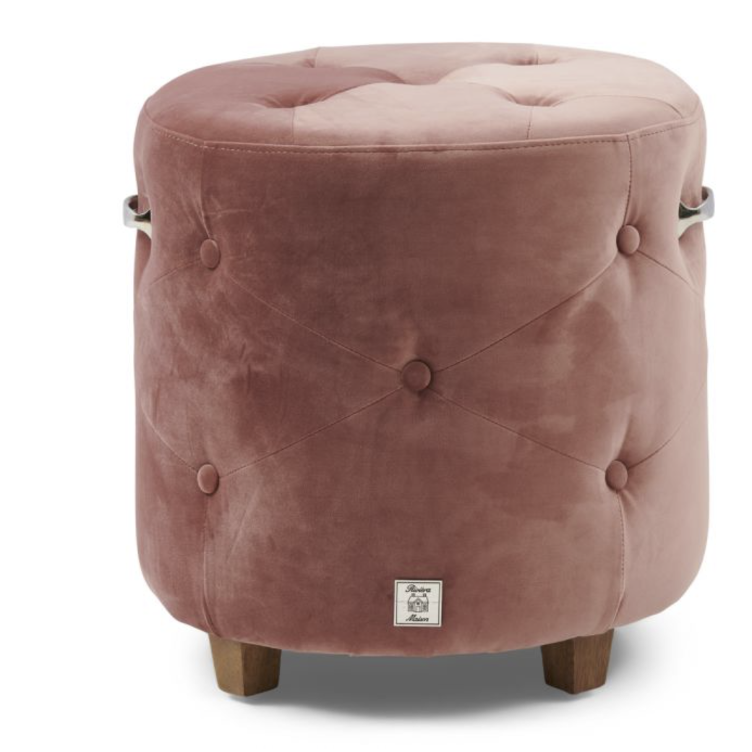 Bowery Footstool Vel III RoStain
