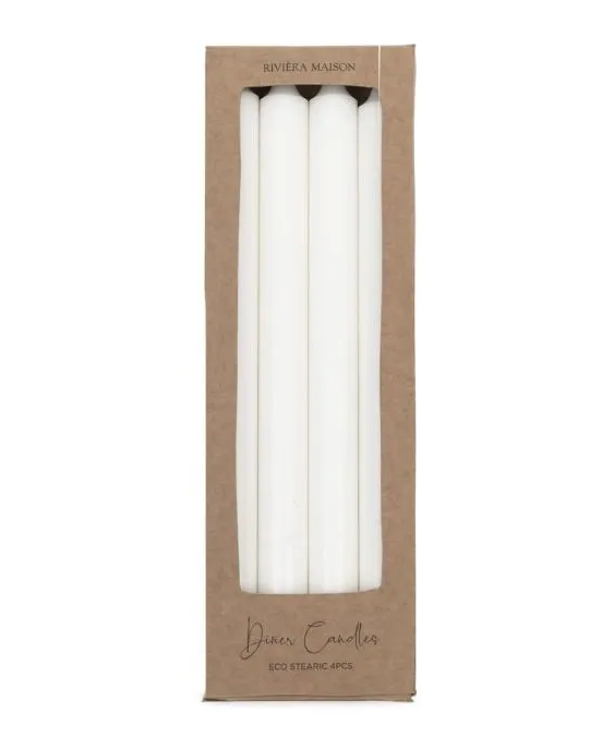 Dinner Candles ECO off-white 4pcs - 0