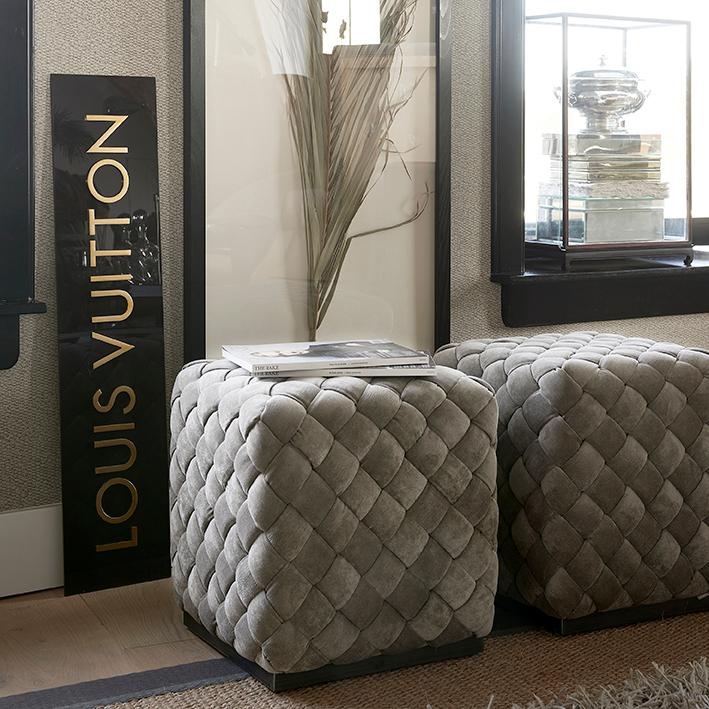 Room 48 Stool 40x40 Pebbles