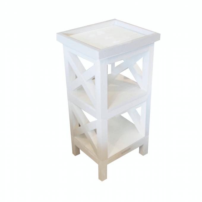 Side table Teddy white