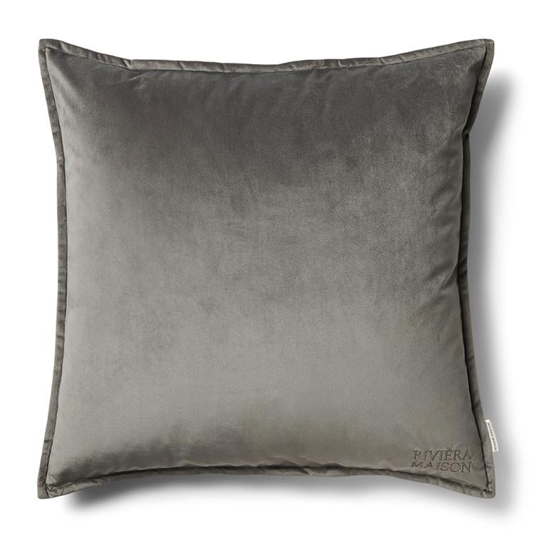 RM Velvet Pillow Cover grey 60x60 - 0