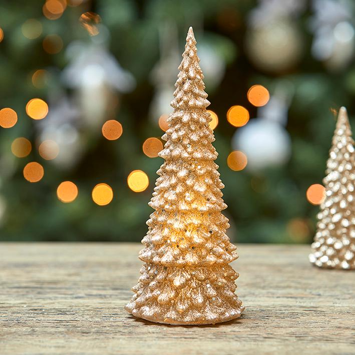 Sparkling Christmas LED Tree gold L