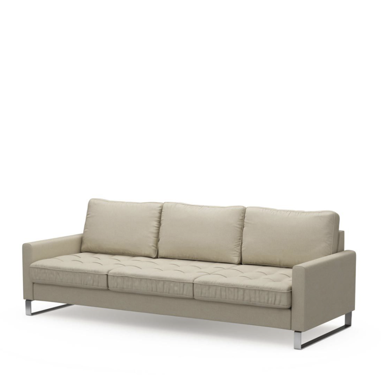 West Houston Sofa 3,5S Chelsea Flax