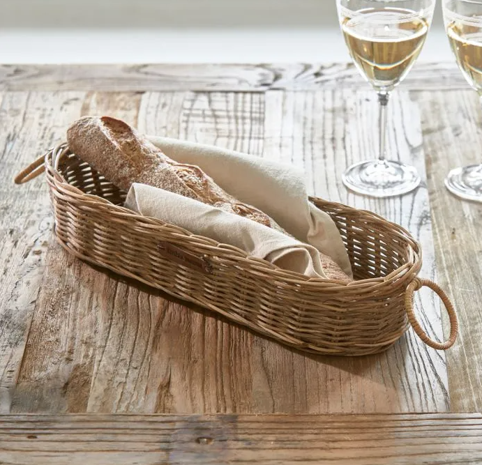 Rustic Rattan Fresh Baquette Basket