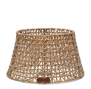 Rustic Rattan Weave Lampshade 21x38