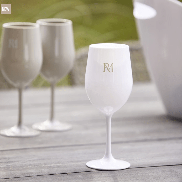 RM Monogram Outdoor Wine Glass white - 0