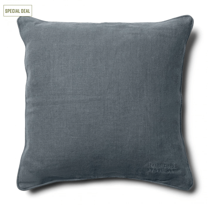 Verona Linen Pillow Cover blue 50x50 - 1
