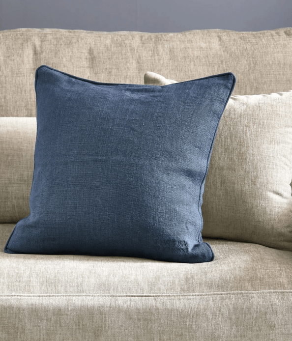 Verona Linen Pillow Cover blue 50x50