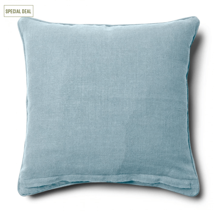 Verona Linen Pillow Cover light blue 50x50 - 2
