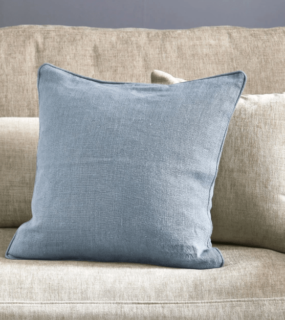 Verona Linen Pillow Cover light blue 50x50