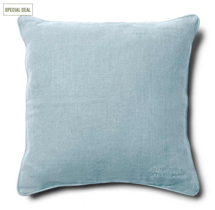 Verona Linen Pillow Cover light blue 50x50 - 1