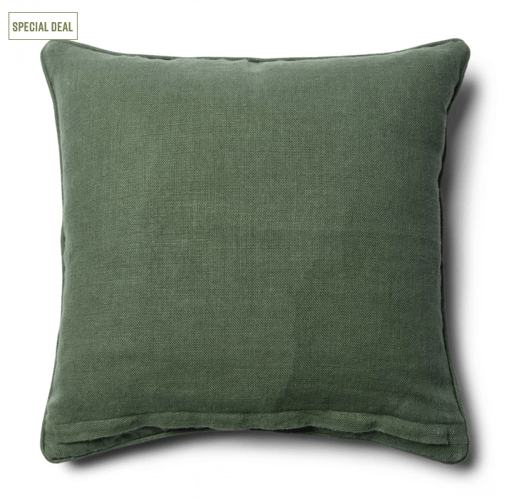 Verona Linen Pillow Cover green 50x50 - 2