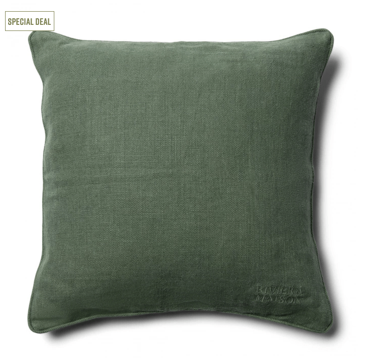Verona Linen Pillow Cover green 50x50 - 1