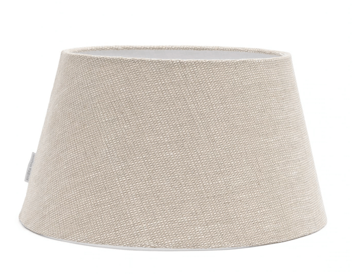 Structured Linen Taper Lampshade flax 38x21