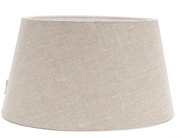 Structured Linen Taper Lampshade flax 45x25