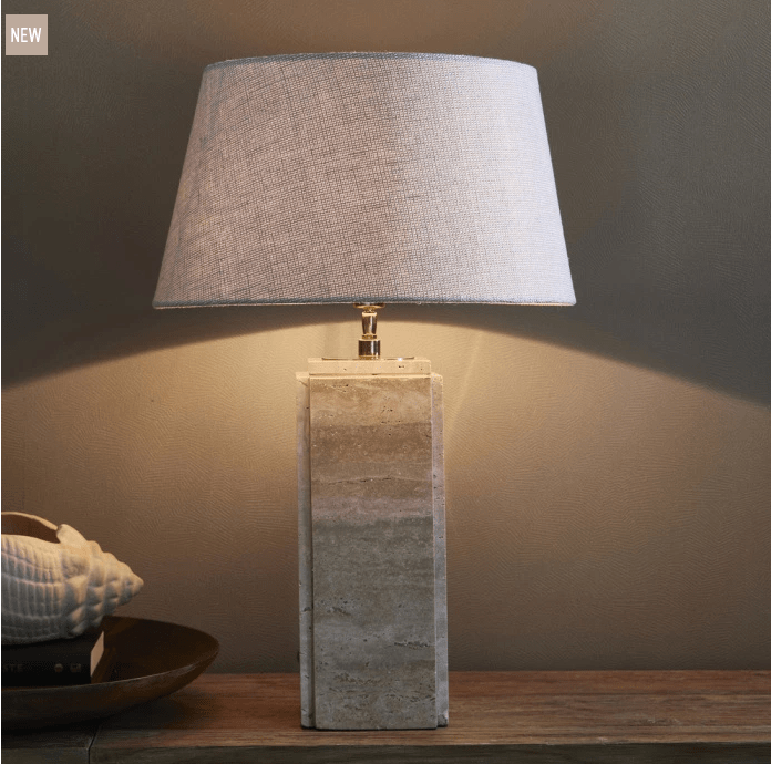 Structured Linen Taper Lampshade flax 45x25 - 0