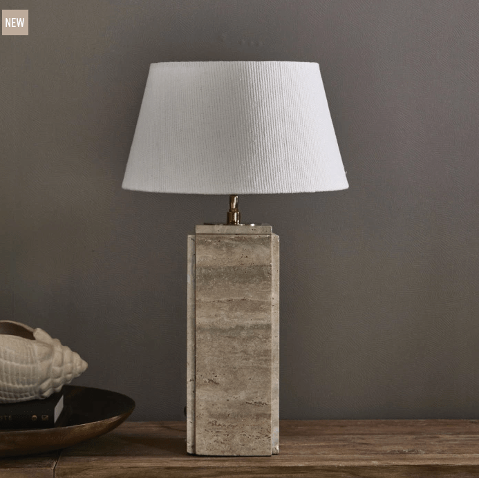 Structured Linen Taper Lampshade white 38x21 - 1