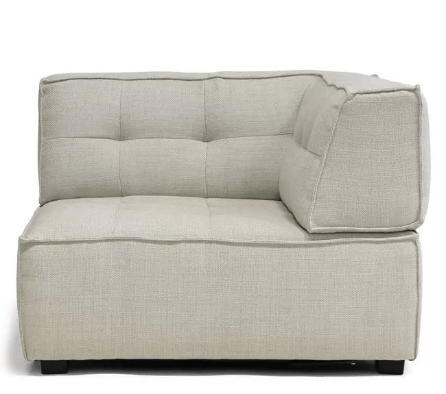 Brandon Corner , rich tweed, antique white